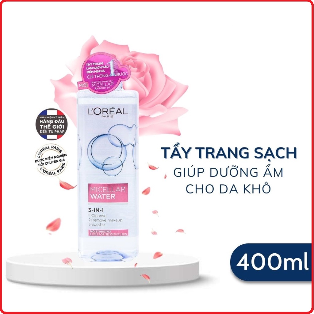 Nước tẩy trang Loreal - L'Oreal Paris 3-in-1 Micellar Water