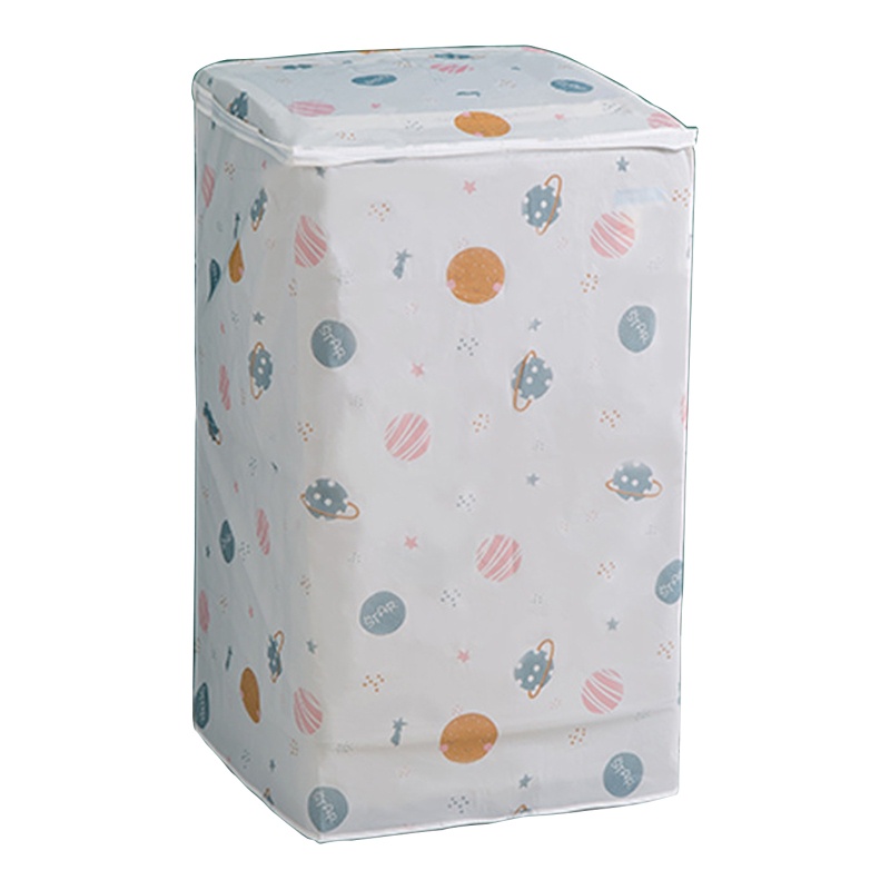 Túi Đựng Máy Giặt Chống Bụi Chống Nước Có Khóa Kéo In Hoạt Hình Dễ Thương