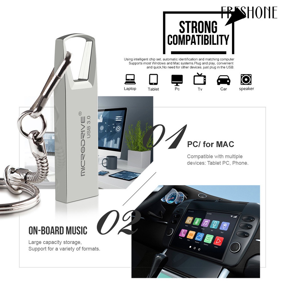 Usb 3.0 1 / 2tb Có Móc Khóa Giá Đỡ | BigBuy360 - bigbuy360.vn