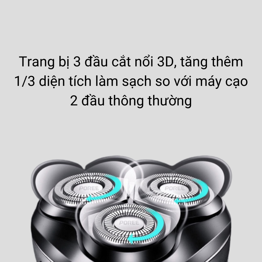 Máy cạo râu thông minh chống nước FLYCO POREE PS196, PS197 Citiso