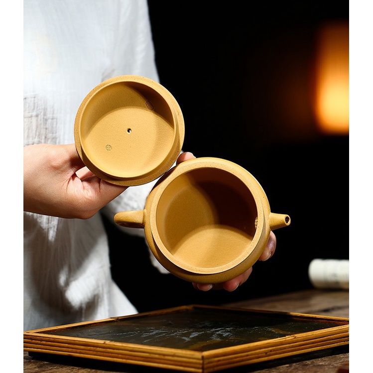 Ấm Tử Sa Nghi Hưng Biển Phúc Đại Khẩu 200 ml (Lọc tổ ong)