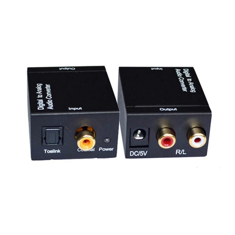 Box chuyển đổi âm thanh tivi Optical sang Audio AV RCA R/L ra Ampli loại xịn