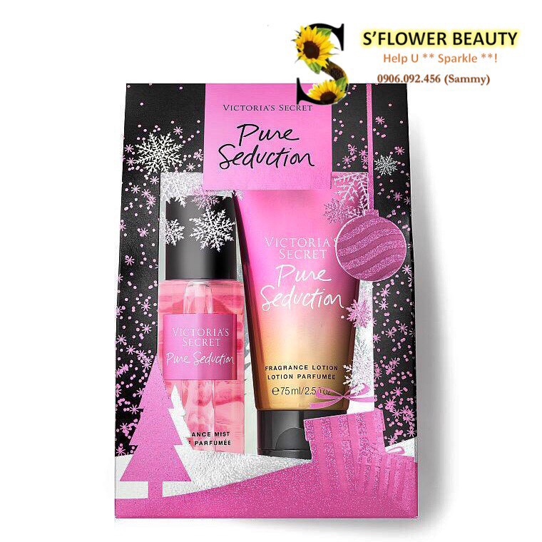 VS - Mini Gift Set | Bộ Quà Tặng Mini Xịt Thơm và Sữa Dưỡng Thể Victoria's Secret Mini Body Mist and Lotion | BigBuy360 - bigbuy360.vn