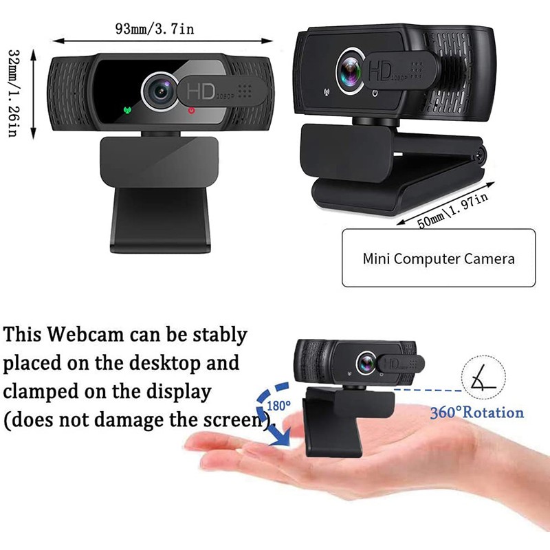 Webcam W6 Fhd 1080p Tự Động 20mp Cho Máy Tính | BigBuy360 - bigbuy360.vn