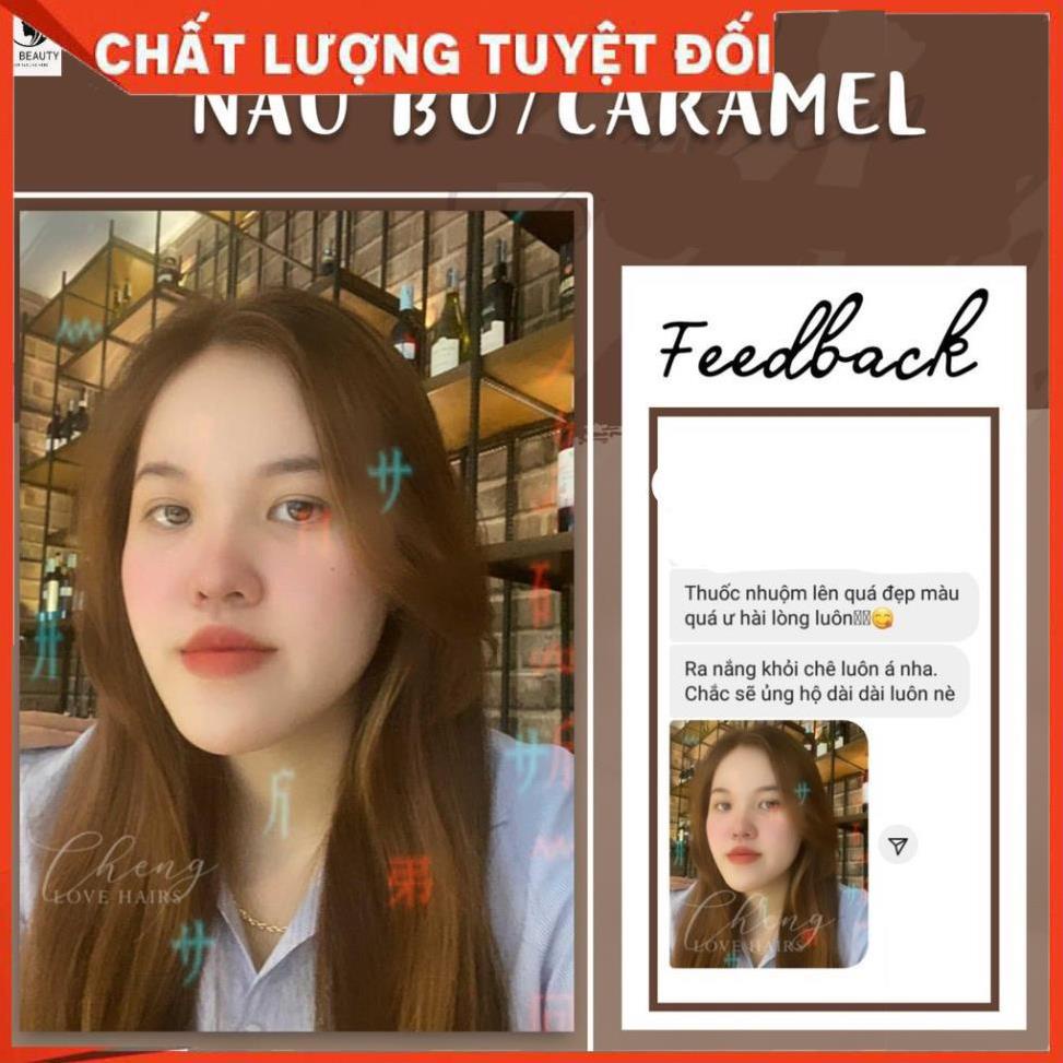 Thuốc nhuộm tóc Nâu CARAMEL kèm bộ dụng cụ nhuộm tóc
