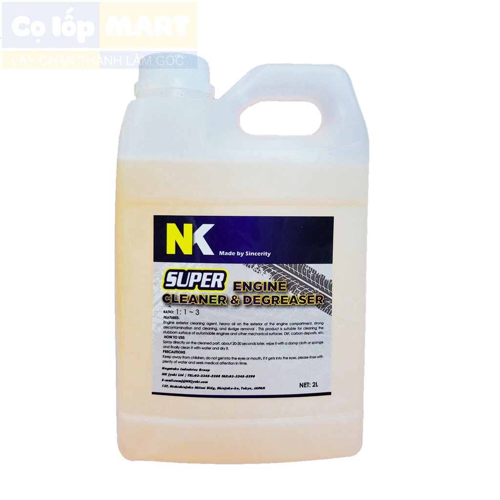 Dung Dịch Vệ Sinh Dầu Mỡ NK can 2L