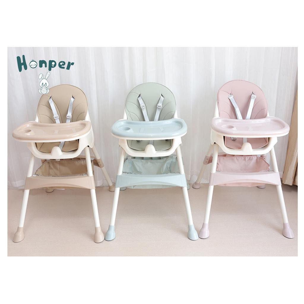 Ghế ăn dặm gấp gọn cho bé Honper HP001, ghế ăn dặm em bé đa năng cao cấp - Monnie Kids