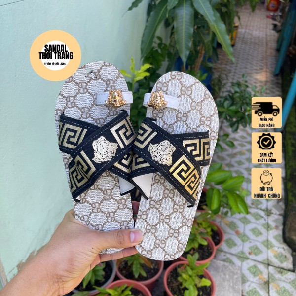 Dép sandal xỏ ngón nữ  giá rẻ sandalthoitrang Xăng đan quai chéo  giá rẻ