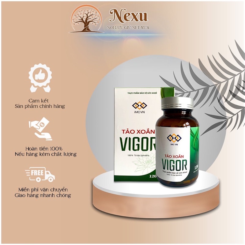 Tảo xoắn Vigor, tảo spirulina, tảo nhật nguyên chất