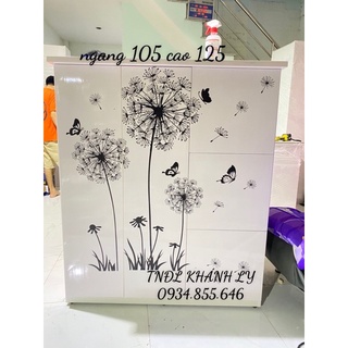 Tủ nhựa đài loan 2 cánh lớn 3 cánh nhỏ 105x125(TPHCM)