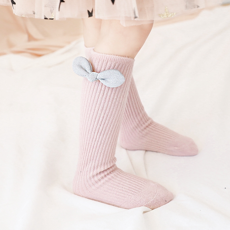 ⓗღ✯Newborn Baby Socks Solid Girl Boy Infant Knee High Socks Autumn Winter Warm Kids