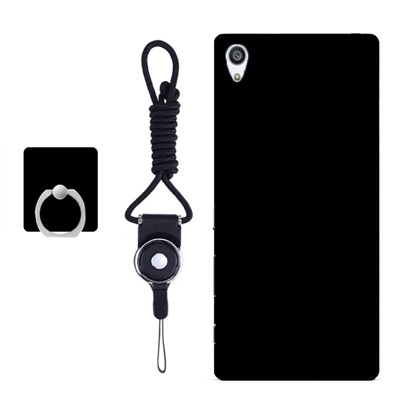 Ốp điện thoại dành cho SONY Xperia Z5 Plus/Z5 Premium/E6883/E6853/E6833 bằng cao su silicon mềm màu đen