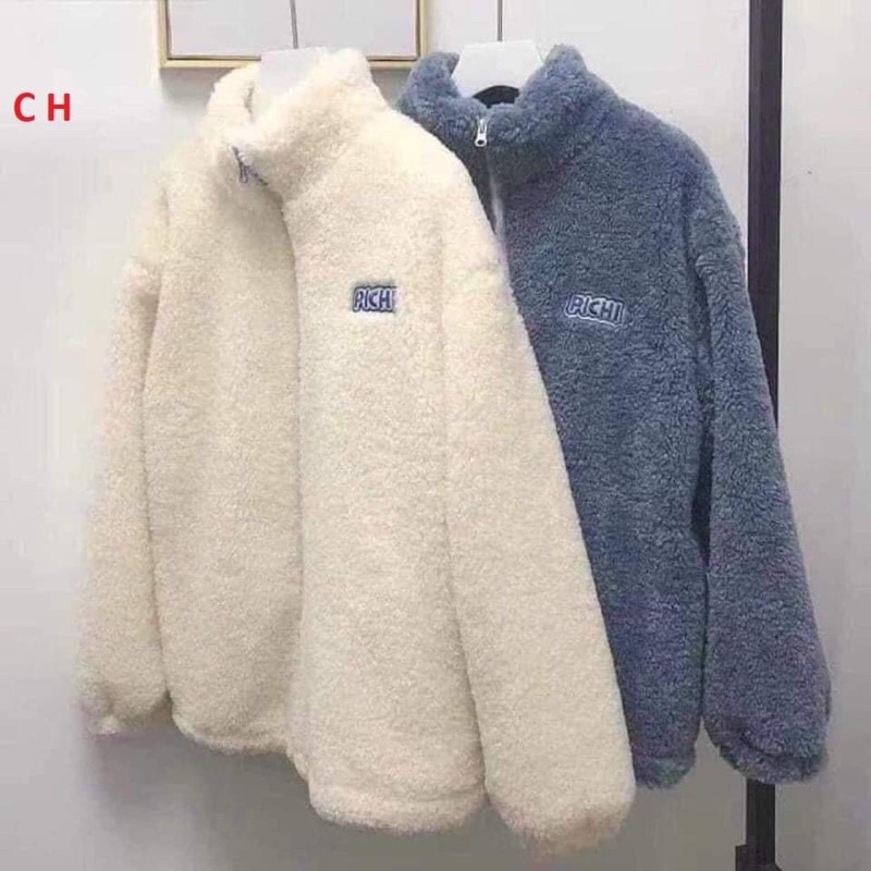 Áo khoác lông chipi cổ trụ CH12