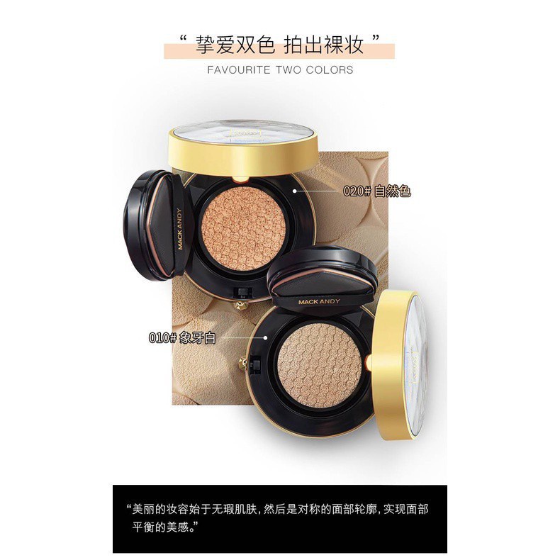 Phấn nước MACKANDY che khuyết điểm dưỡng ẩm kiềm dầu trang điểm tự nhiên sang trọng | BigBuy360 - bigbuy360.vn