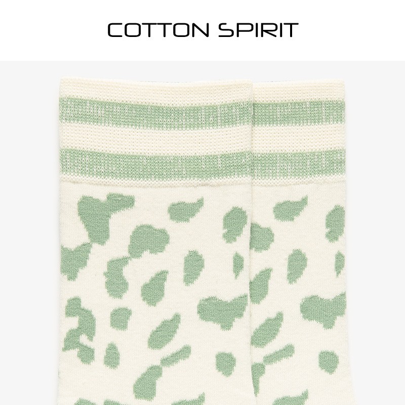 Vớ cổ cao nữ Tất dài cao cổ chất Cotton họa tiết Nhật Bản Thời trang