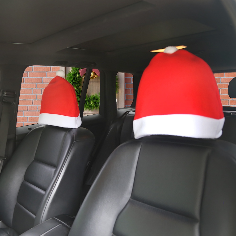 1 Vỏ Bọc Ghế Trang Trí Nội Thất Xe Hơi Phong Cách Giáng Sinh