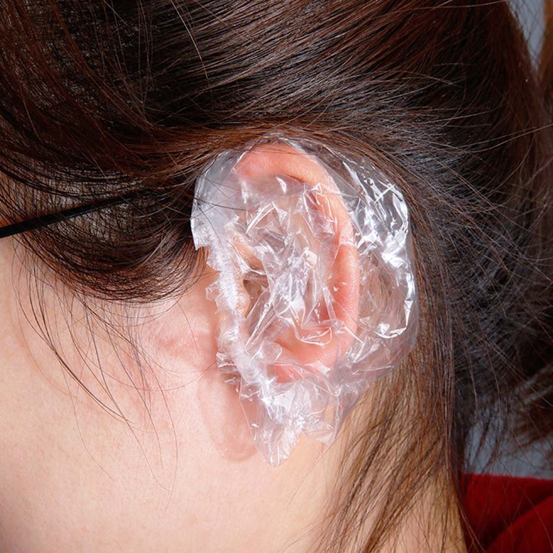 Set 100 Miếng Bọc Bảo Vệ Tai Chống Thấm Nước Khi Nhuộm Tóc Tiện Lợi