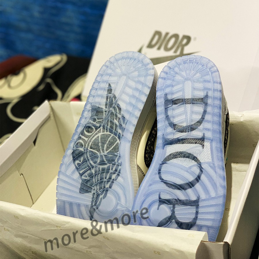 [More&amp;More] Giày thể thao Jordan 1 Dior Low phối màu siêu đẹp