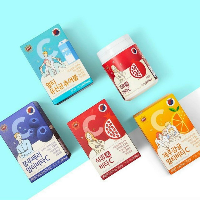 Viên Vitamin C JEJU Tangerine Multivita C Hàn Quốc  Ngậm, Nhai 4000mg Tăng Sức Đề Kháng, Sáng Da- Hà Mi mart