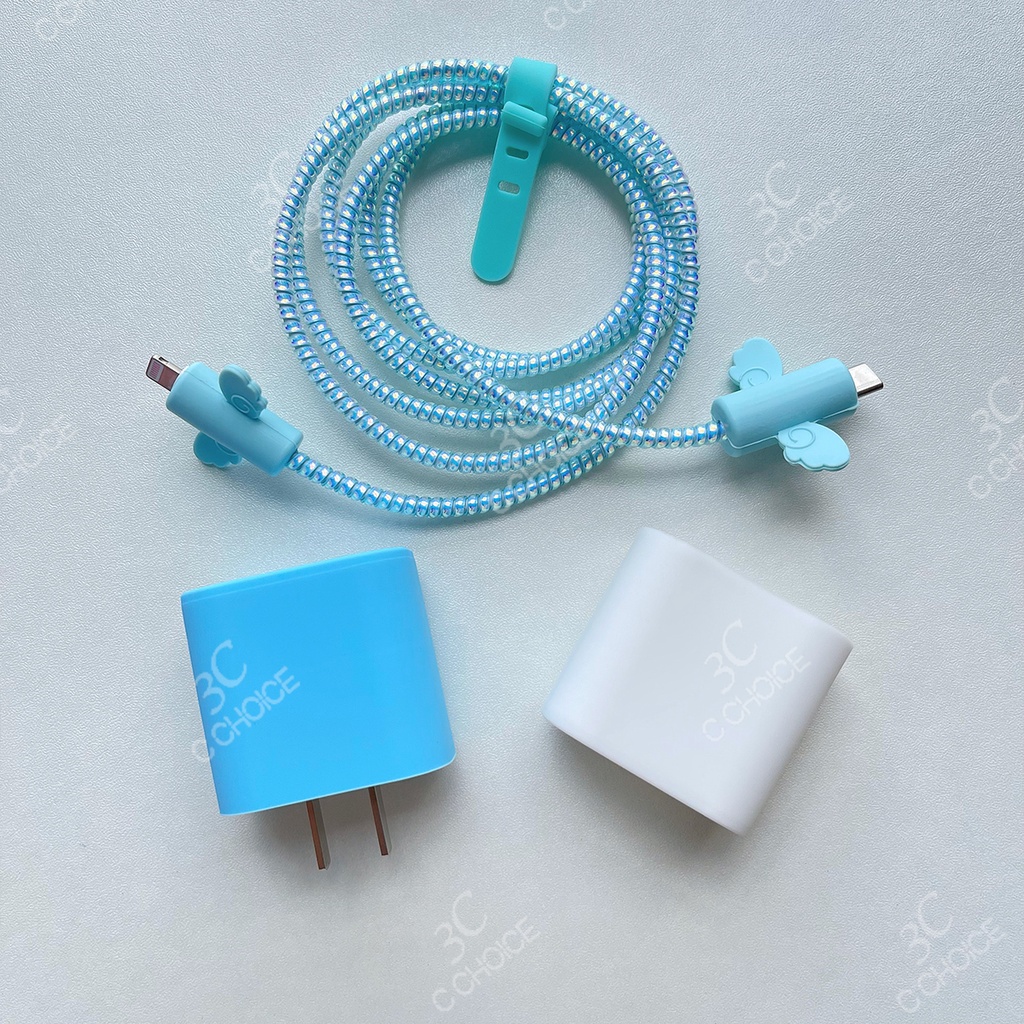 Bộ phụ kiện bảo vệ dây cáp sạc 5 trong 1 dành cho compatible for iphone 13/i12pro/i11promax/i12