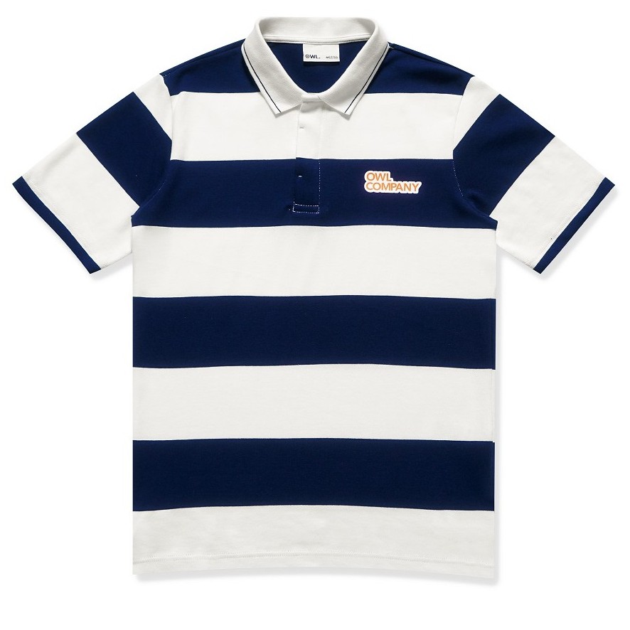[Mã LT50 giảm 50k đơn 250k] OWL BRAND® Áo Thun Polo Sọc Ngang Cotton - OWL241020