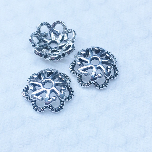 SỈ SIÊU RẺ  Charm bạc ốp hoa/ ốp hoa bạc hàng đẹp - Bạc chuẩn loại 1, PH025