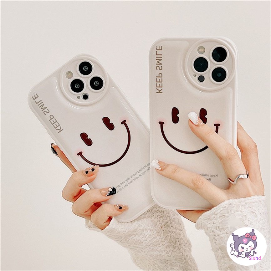 Compatible With Samsung A04s A03s A12 A13 A14 A22 A23 A33 A53 A04 A04e A32 A34 A50 A50s A30s A21s A31 A11 M11 A03s A02s A51 A52 A54 A71 A72 A73 M23 S22Ultra S20FE sixhd Ốp Điện Thoại TPU Mềm Đệm Khí Chống Sốc In Hình Mặt Cười Cho