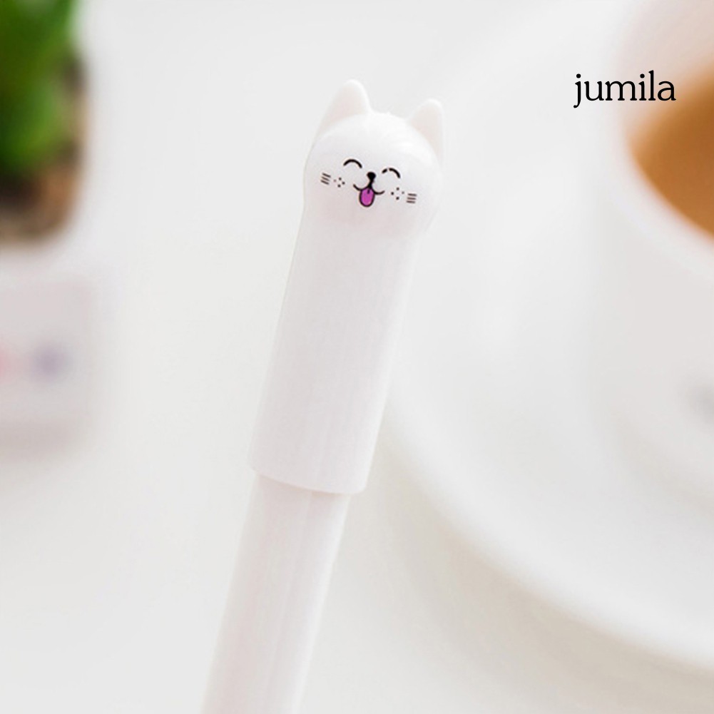 Set 6 bút mực gel họa tiết mèo xinh xắn với ngòi 0.5mm