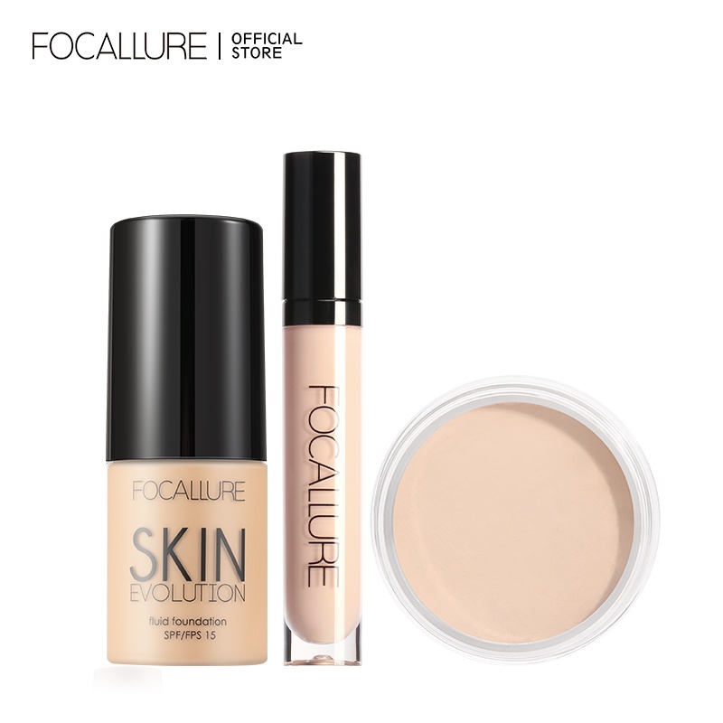 Set 3 Mỹ Phẩm Trang Điểm Focallure 140G Chất Lượng Cao