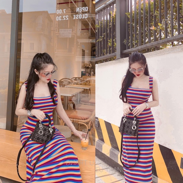 Váy Kẻ Hàng Thiết Kế _ Quynhloe92