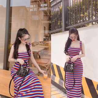 Váy kẻ hàng thiết kế _ quynhloe92