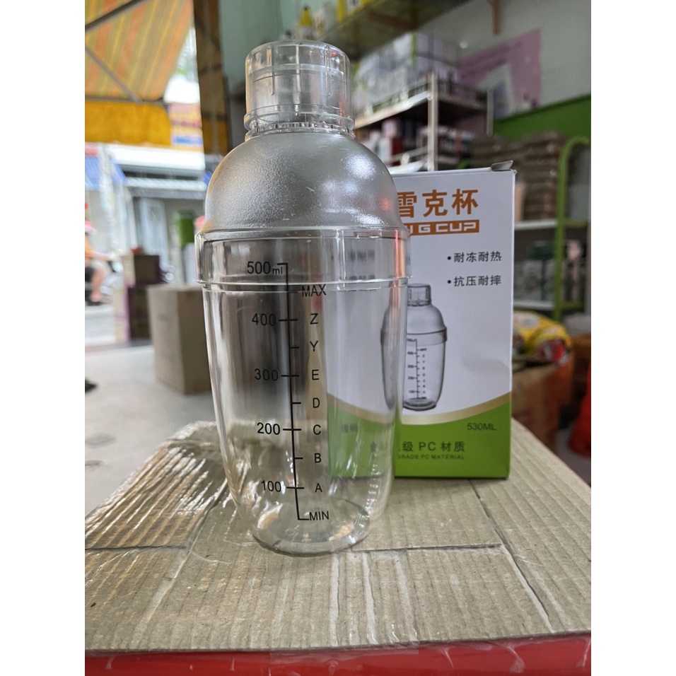 Bình lắc shaker nhựa pha chế cafe cocktail bartender