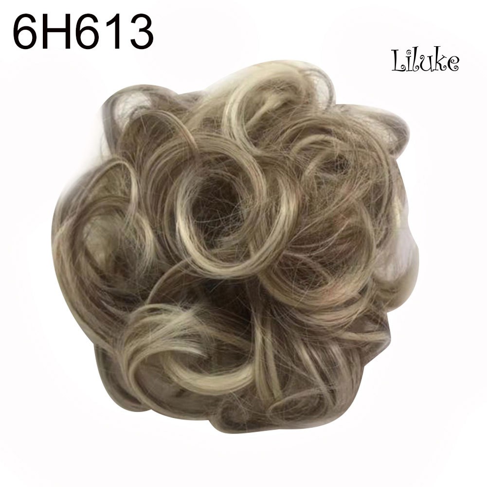 Búi Tóc Giả Xoăn Dài Gợn Sóng Co Giãn Dành Cho Cô Dâu