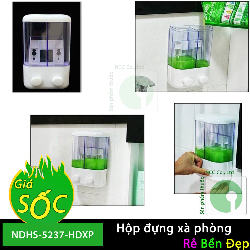 Hộp đựng xà phòng - nước rửa tay không cần khoang