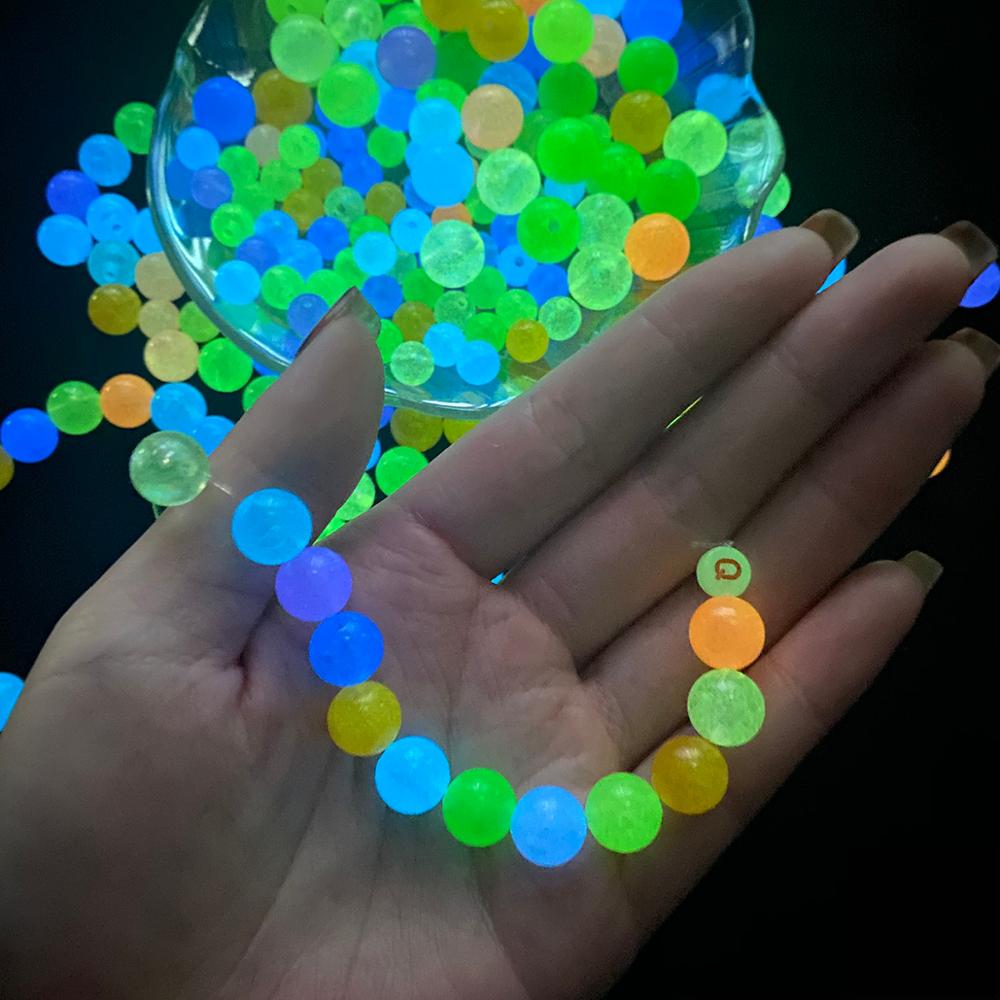 Chuỗi hạt nhựa bằng acrylic 6-12mm nhiều màu sắc dùng để làm đồ trang sức thủ công