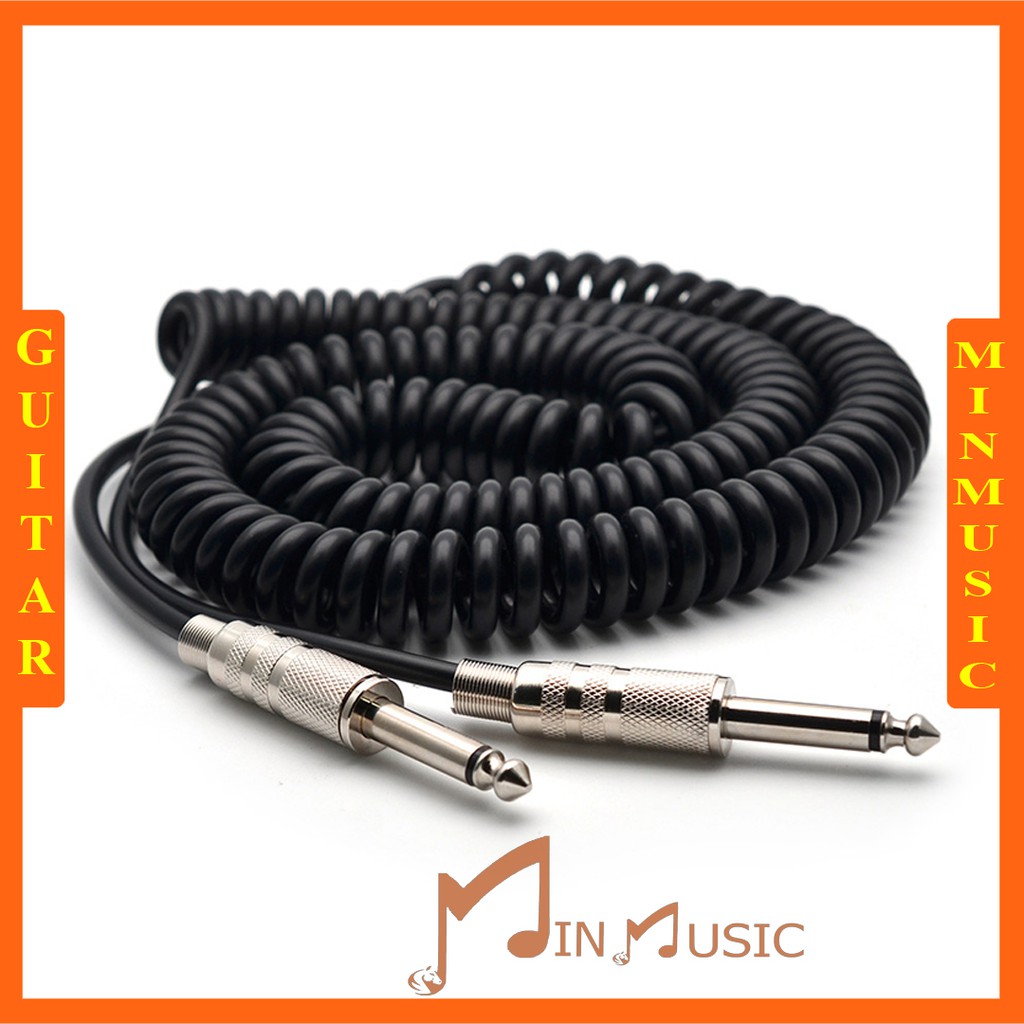 Dây line jack guitar lò xo đầu 6ly