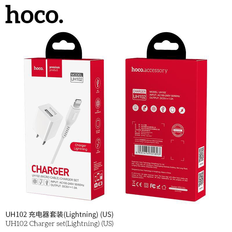 Bộ Củ Sạc Hoco UH102 Lightning