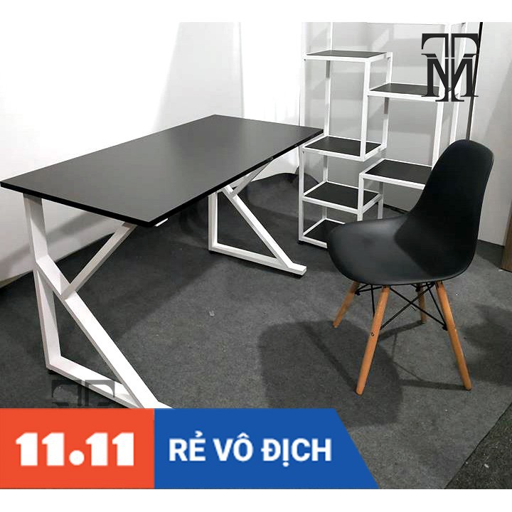 Bàn Làm Việc Chân Chữ U,K,Z Mặt Gỗ MFC Màu Trắng Size 120x60 Cao 75cm | BigBuy360 - bigbuy360.vn