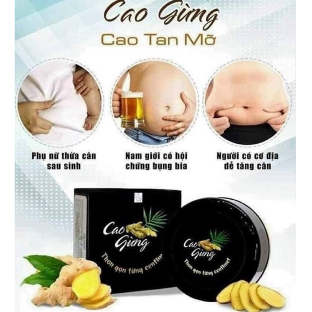 Cao Gừng Tan Mỡ Thiên Nhiên Việt chuẩn chính hãng