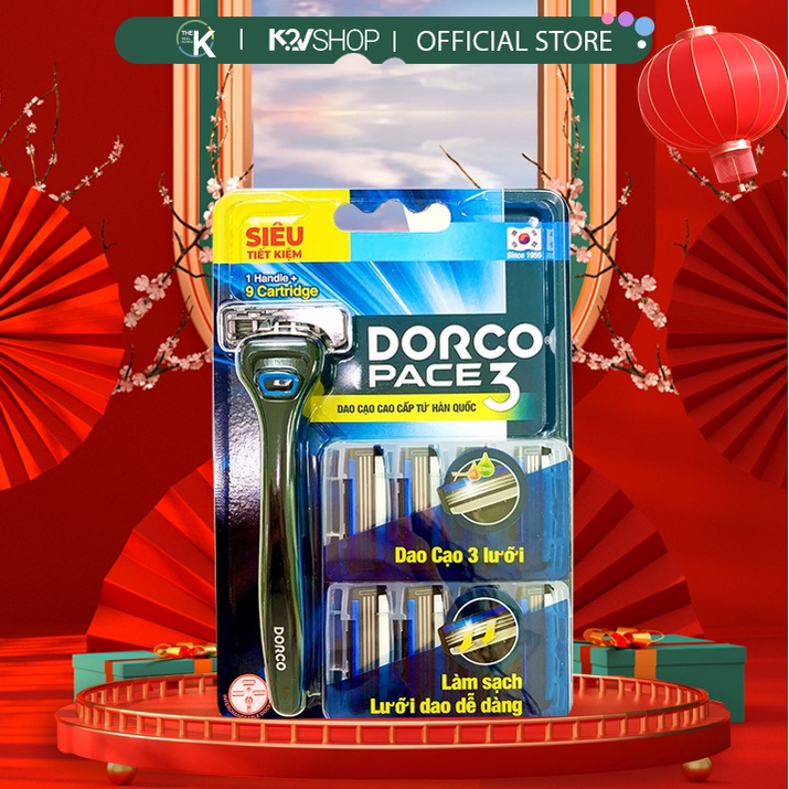 Dao Cạo Râu 3 Lưỡi DORCO Pace 3 Tiết Kiệm