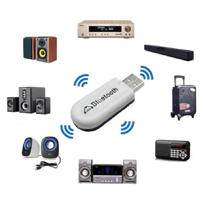 iá sỉ - USB Bluetooth BT DONGLE HJX-001 Dùng cho amply karaoke, Mixer, Lọc xì Equalizer, Vang, Nâng tiếng, Loa vi tính