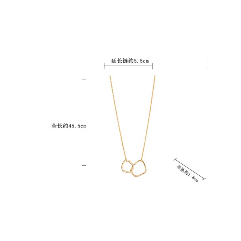 Dây Chuyền Hợp Kim Mặt Tròn Phong Cách Hàn Quốc Dành Cho Bạn Nữ