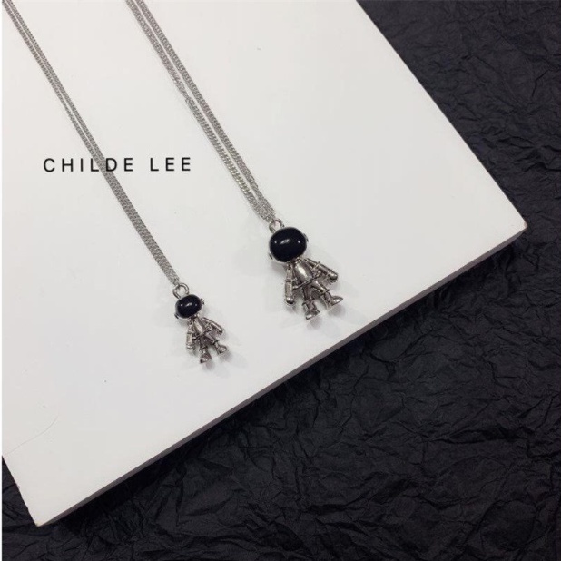 Mới Vòng cổ Mặt Phi Hành Gia Nhỏ Cho Cặp Đôi