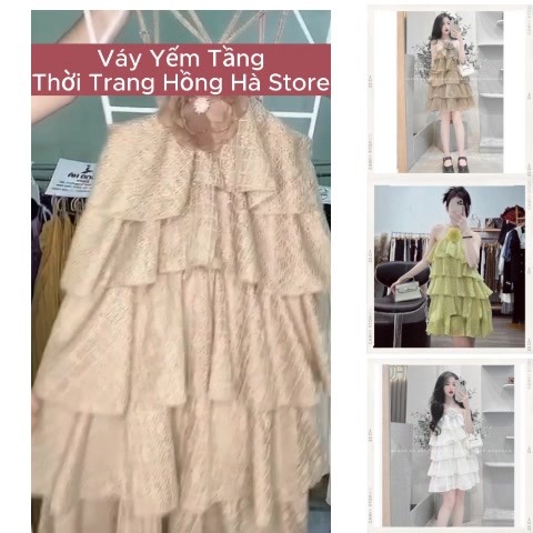 Váy Yếm Tầng Ren Hoa 2 Màu Sexy Hàng Dày Dặn 2 Lớp | BigBuy360 - bigbuy360.vn