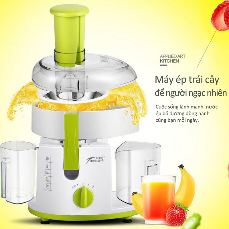 [Bảo Hành 1 Đổi 1] Máy ép trái cây, máy ép nước hoa quả, rau củ 2 tốc độ JUICER