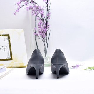 Giày gót thấp bít mũi Merly
