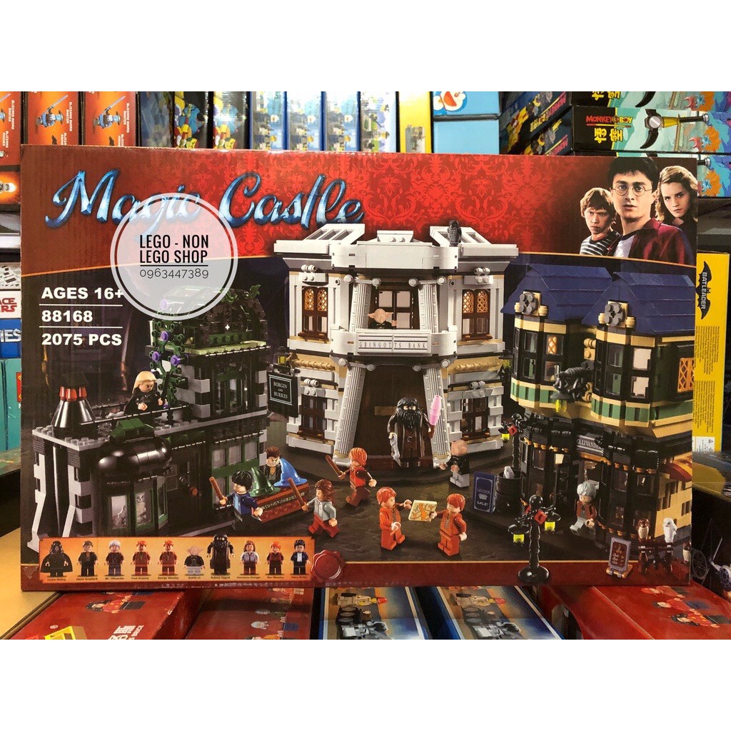 ( Hàng order ) Leji 88168 ( Xếp Hình Harry Potter Diagon Alley Hẻm Xéo 2075 Mảnh )