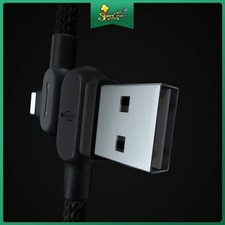 Supergamer 90 Degree Fast Charging IP/Micro Usb/Type-C Usb Cable