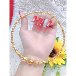 Kiềng cổ kiểu bi mạ vàng 18 cực xinh