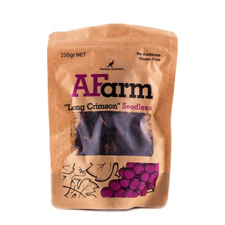 Nho khô nguyên cành Crimson Afarm gói 250g